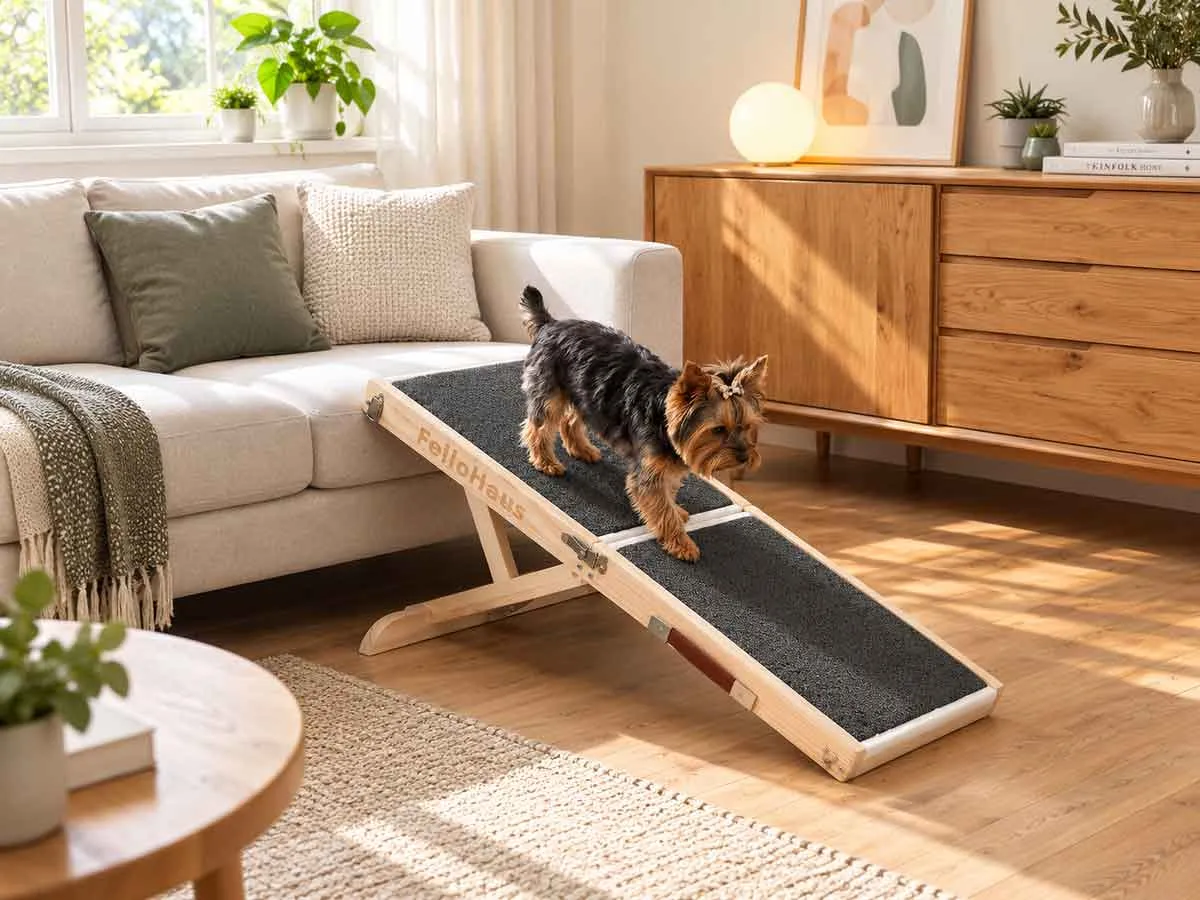 Sofa Ramp placed by a couch at home